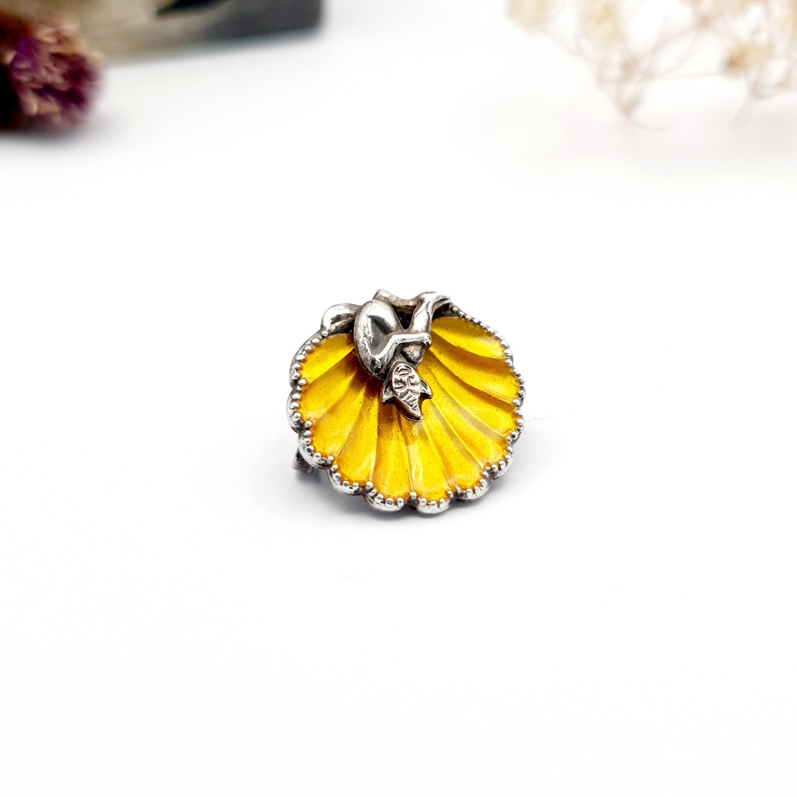 Antique Cornish Pixie Enamel Sterling Silver Broo… - image 8