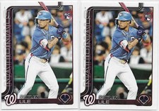 2025 Topps Update Series Daylen Lile Nationals OF 2 Card MLB Rookie Lot #US172