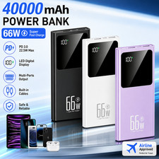 40000mAh Portable Power Bank 22.5W PD Fast Charging Battery Backup For PHONE New