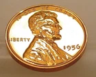 1956 Gem Proof  Lincoln Wheat Cent Blazing Red Beauty #604 ~ 111