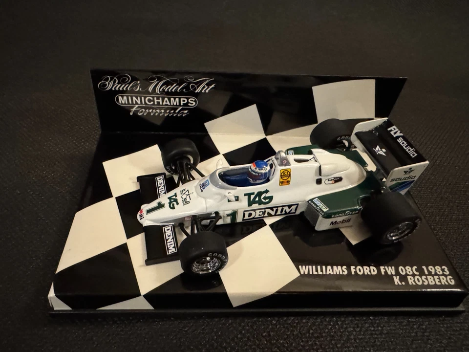 Minichamps 1:43 Williams Ford FW08C 1983 K. Rosberg #1 - Image 2 of 4