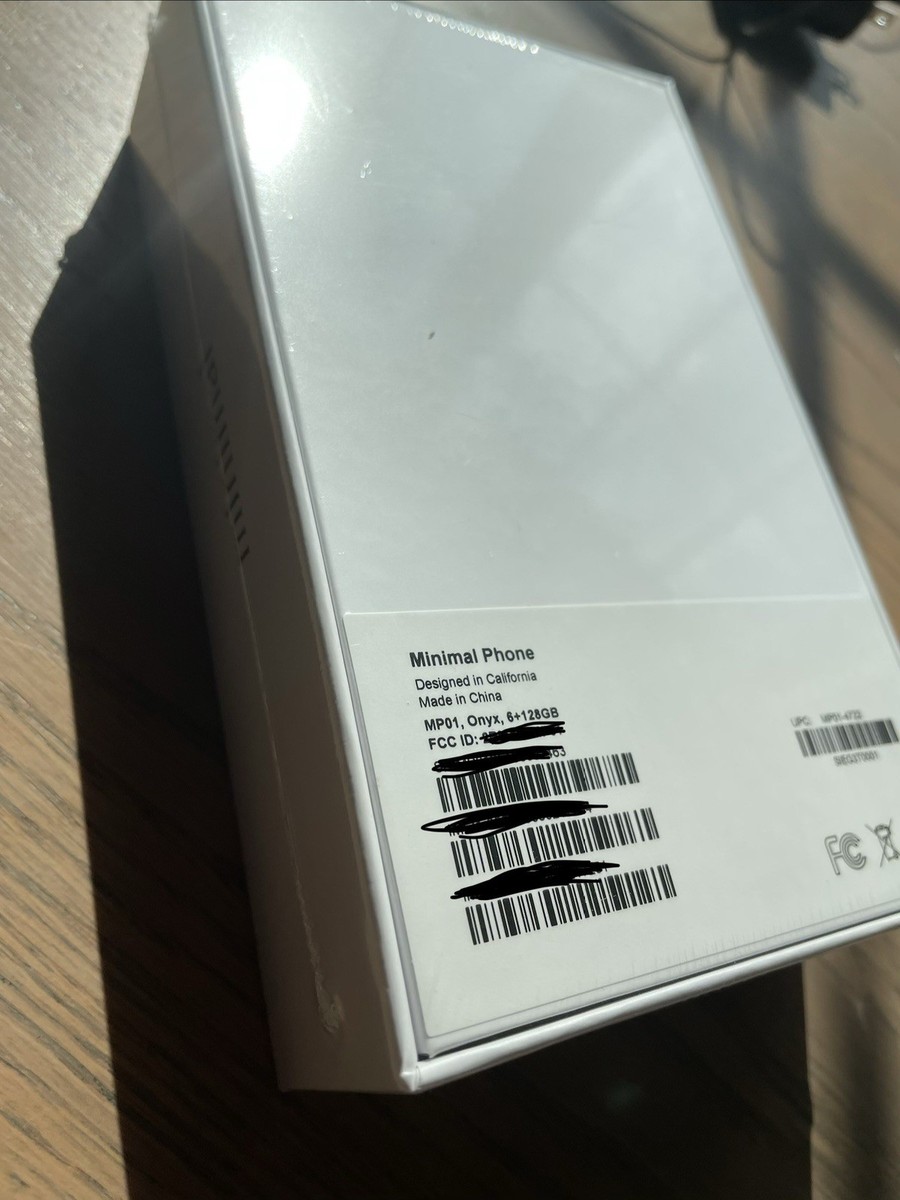 New/Sealed - Minimal Phone MP01 Onyx 6gb/128gb | eBay
