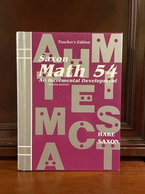Saxon 54 Math (2nd Edition) 5/4 TEACHERS Edition