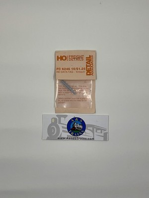 Detil Associates H.O. Scale Freight Details FC 6246 AEI Data Tag - 'Amtech'