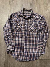 Vintage 80s Levi  s Pearl Snap Western Long Sleeve Shirt Mens M Plaid