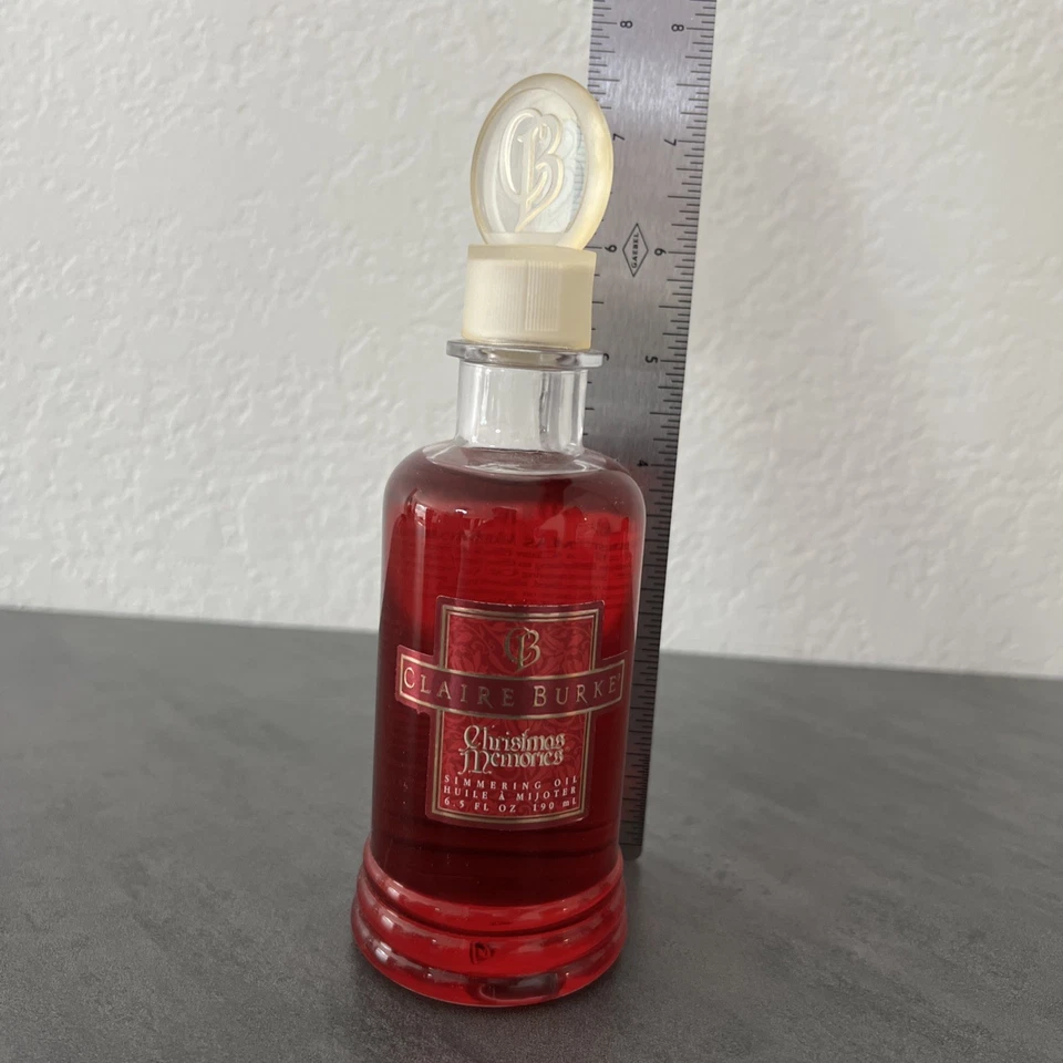 Vintage NOVO Anos 90 Claire Burke Memórias de Natal Óleo Fervente, 6,5 Onças Fluidas - Imagem 4 de 4