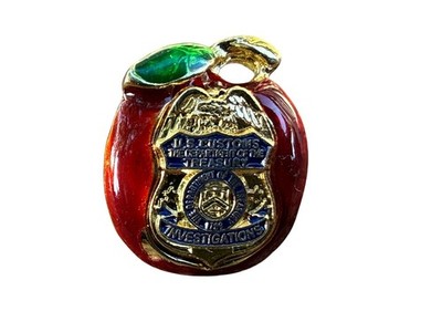 Vintage U.S Customs Department Of Treasury Investigations, Lapel Pin