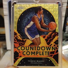 24-25 Topps Chrome - Countdown Complete Tyrese Maxey #CC-9 SuperFractor /1