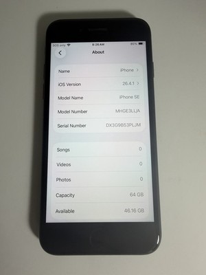iPhone SE 2nd Generation 64GB (A2275)