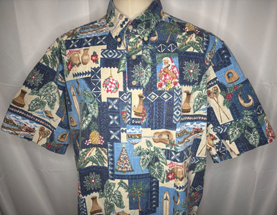 Reyn Spooner 2010 Macys Mele Kalikimaka Collectible Christmas Hawaiian XXL Shirt