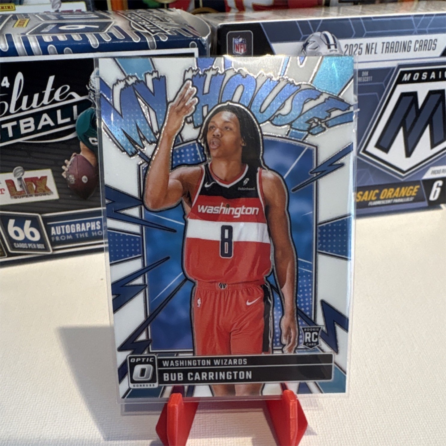 2024-25 Panini Donruss Optic My House Rookie Bub Carrington #8 Wizards