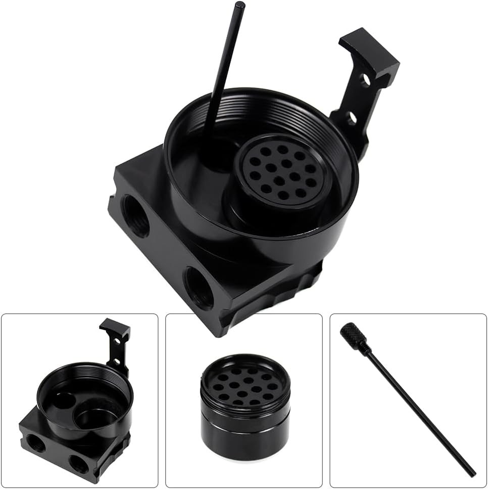 RYANSTAR RACING Oil Catch Can Compatible with Chevy Silverado 1500 standard 