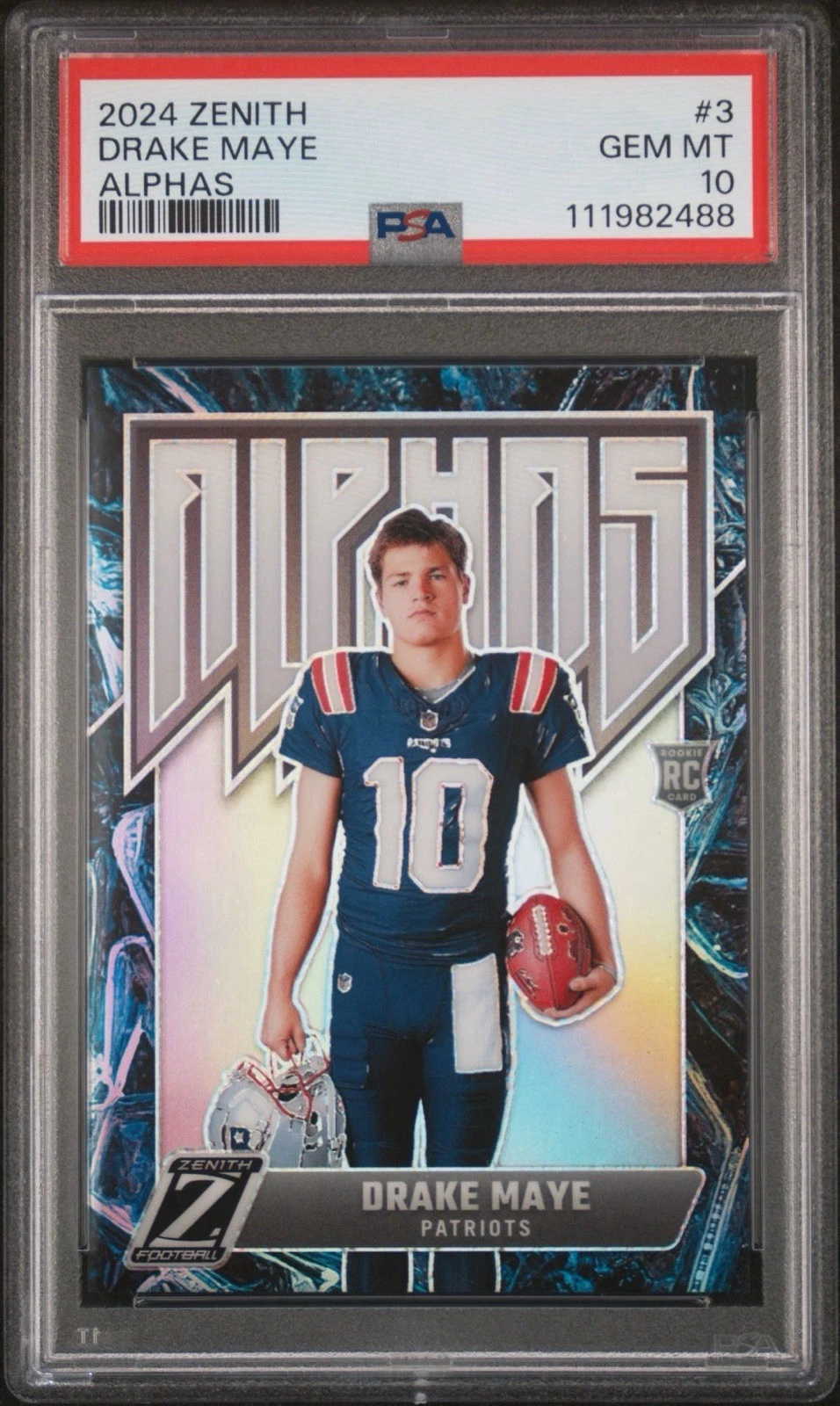 Drake Maye Panini Zenith Alphas #3 Base