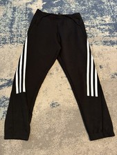 Adidas Men  s Black White Lux Sweatpants Joggers Size M