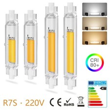 COB R7S LED Bulb 5W-30W Halogen Tube 78mm 118mm Glas Lampe Dimmbar Ersetzen SE