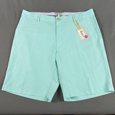 Peter Millar Golf Shorts Crown Sport Salem Pina Skullada Print 34 x 10 Blue 115