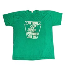 Vintage Jim Thorpe Fish Sportsman Club T-shirt XXL 