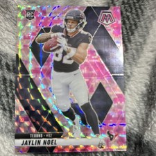 2025 Panini Mosaic Pink Mosaic Prizm Jaylin Noel Rookie #373 Houston Texans
