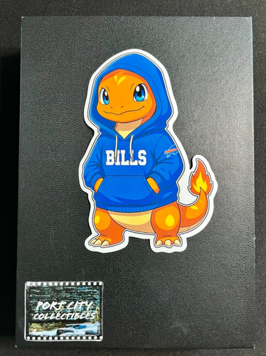 Buffalo Bills Vinyl Sticker - Buffalo Bills Charmander Custom Decal - Go Bills! - Picture 2 of 4