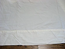 SLEEP & BEYOND IVORY 100% NATURAL COTTON FLAT SHEET - KING