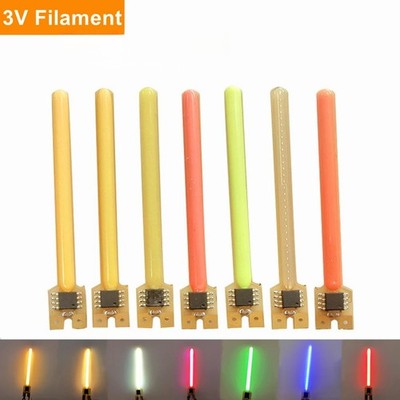 10PCS 5 Modes LED Meteor Shower Flowing Water Lamp DC3V LED COB Filament LED