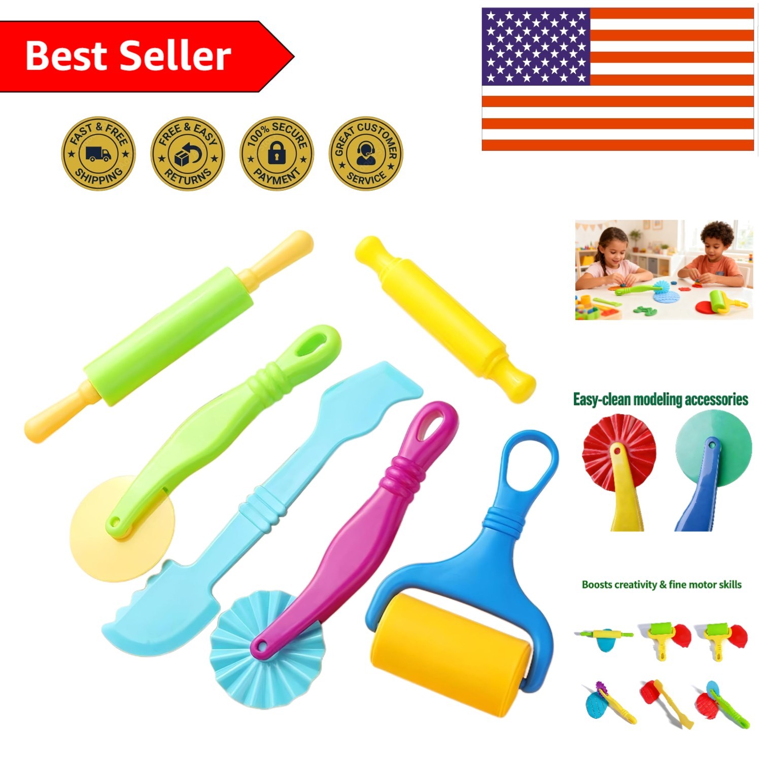 - Colorful, Safe Clay Accessories For Little Hands