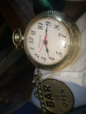 Spartus Bar Clock ‘Bar Is open/Bar Is Closed’ Bar Clock Vintage COMPLETE WORKS!