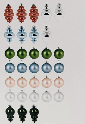 IKEA Vinterfint 2024 Weihnachtskugeln Baumschmuck 32 Stück 005.813.86 NEU OVP