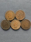 5 Good 1900s Indian Head Pennies Lot | Authentic U.S. Cents | Exact Coins | #385