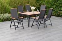 MX GartenmöBel Siena Set 7Tlg. BalkonmöBel TerrassenmöBel Gartengarnitur Tisch