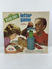 Vintage 1972 Sesame Street Letter Game Complete Set