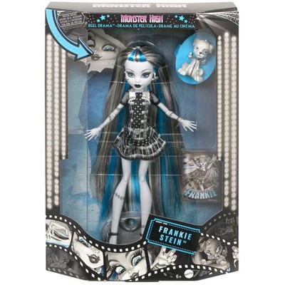 Monster High Reel Drama Frankie Stein Black and White Collector Doll Mattel 2025