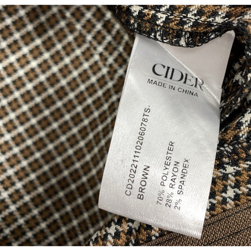 Cider Tartan Hose weites Bein Damen Übergröße 2X rose blau weiß hoher Bund NEU - Bild 11 von 13