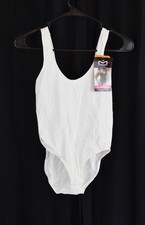Maidenform Womens M Smoothing Seamless Bodysuit Scoop Neckline White Size Small