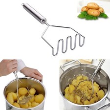 Stainless Steel Handle Potato Masher & Ricer Mash Potatoes Vegetables Tool!