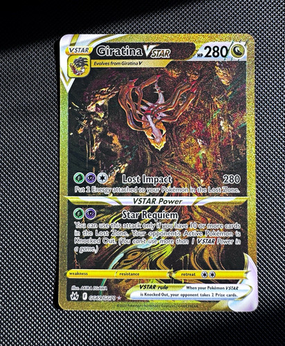 Pokemon Giratina VSTAR GG69/GG70 Crown Zenith Galarian Gallery Secret Holo Eng