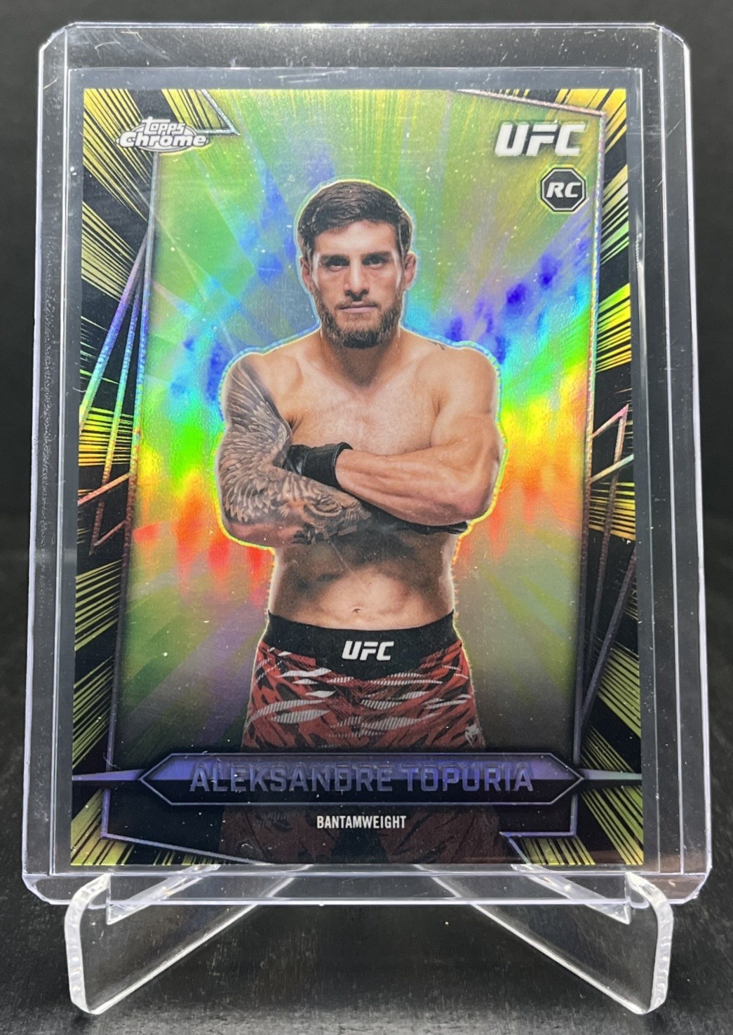 2026 Topps Chrome UFC Aleksandre Topuria RC Radiating Rookies SP #RR-8