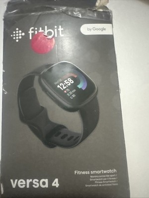 Fitbit Versa 4 Fitness Smartwatch GPS Heart Rate Sleep Tracking Black Graphite