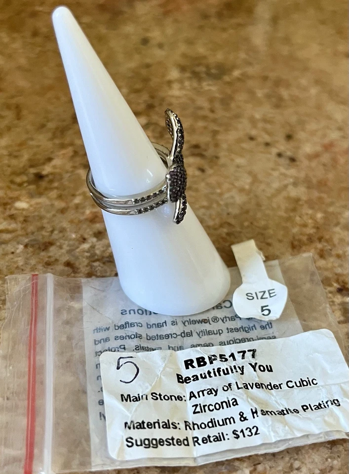 Anillo Mariposa Bomb Party Sparkle Of Hope RBP5177 Beautifully You Talla 5 Foto 2 de 4