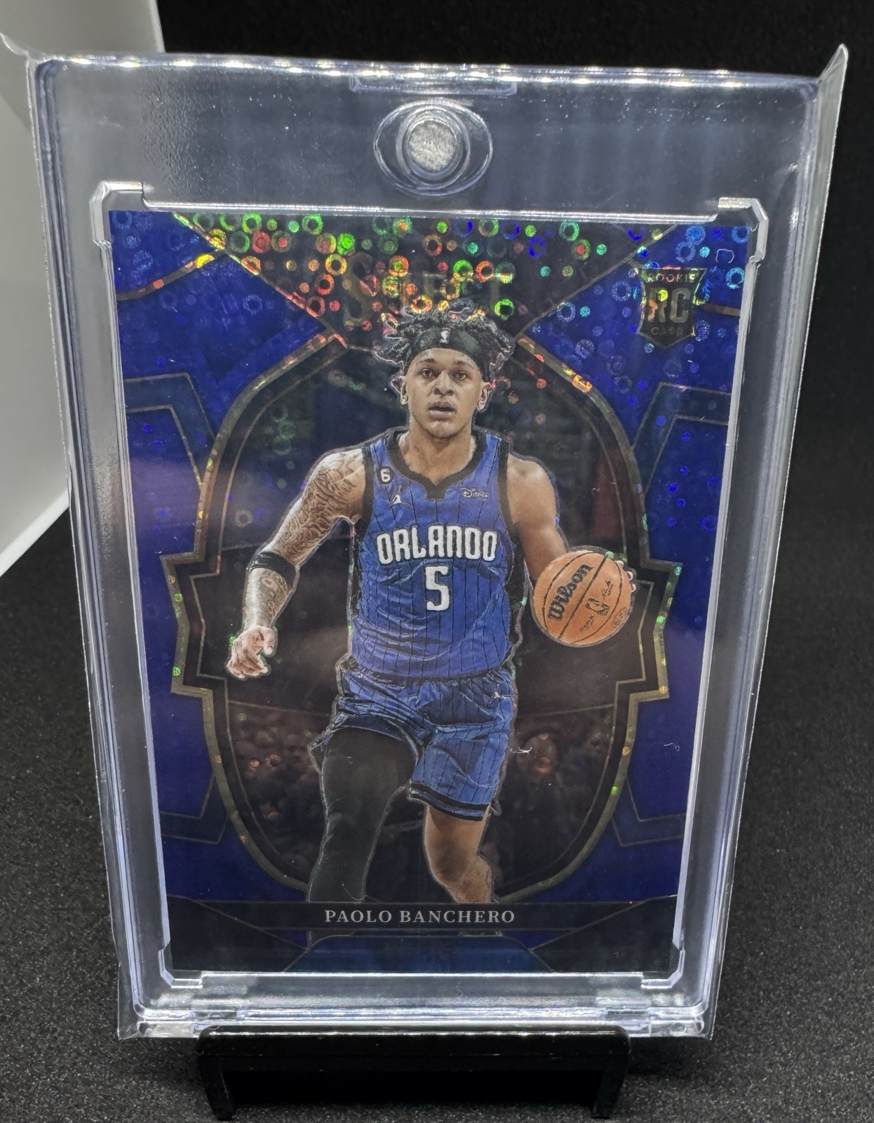 2022-23 Panini Select Concourse Paolo Banchero #72 Blue Disco Prizm /25 (RC)