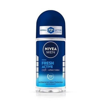 NIVEA MEN Fresh Active Roll-On Deodorant |72 H Long Lasting Freshness 50ML