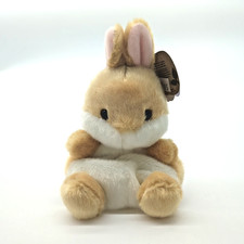 Aurora Palm Pals Ella Bunny Plush Brown Eco Friendly Stuffed Toy