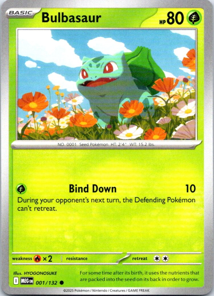 Bulbasaur - Common ME01: Mega Evolution 001/132 NM