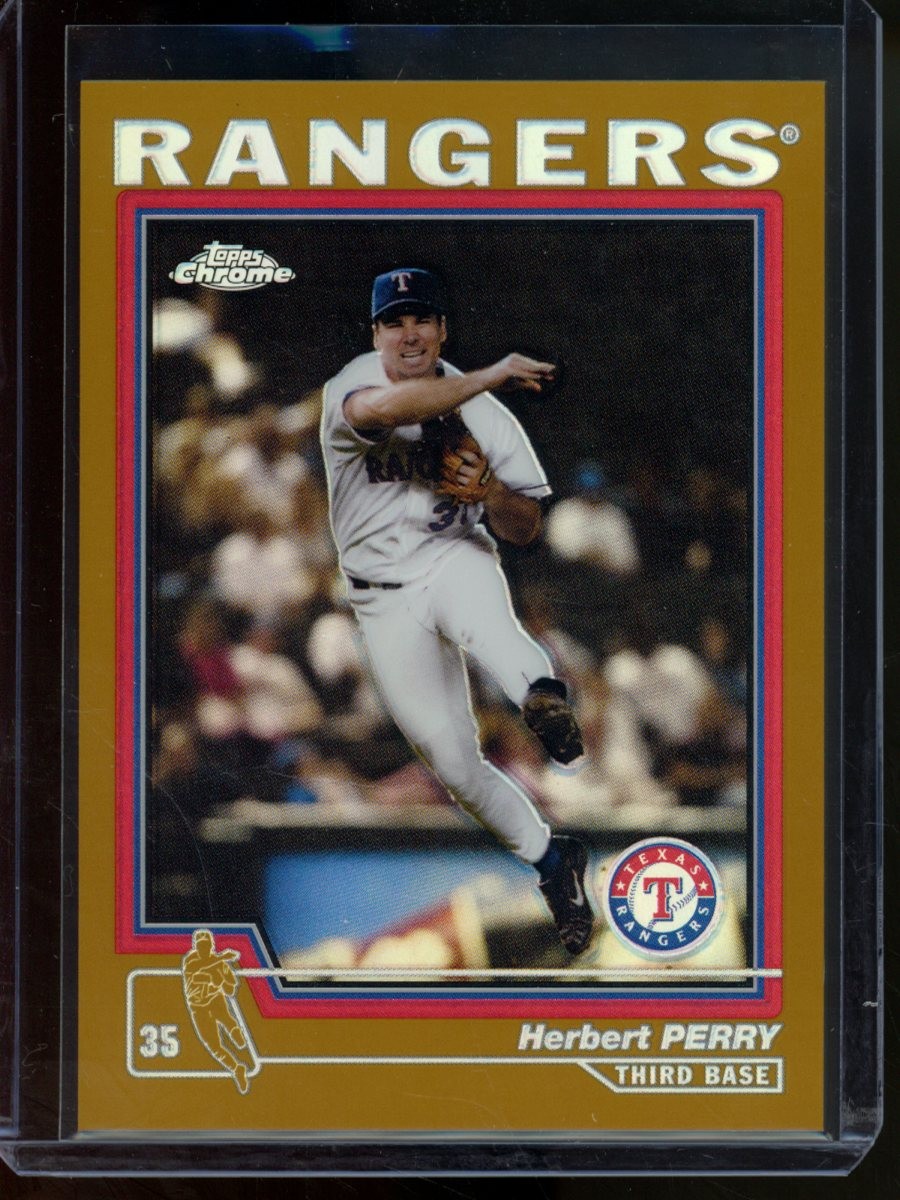 2004 Topps Chrome Herbert Perry Gold Refractor #363