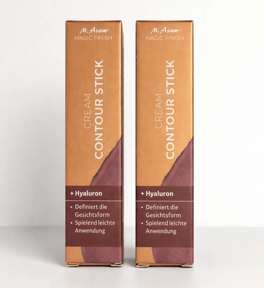 2er Pack M. Asam Magic Finish Cream Contour Stick light-medium 2x 8g NEU & OVP!! - Bild 1 von 1