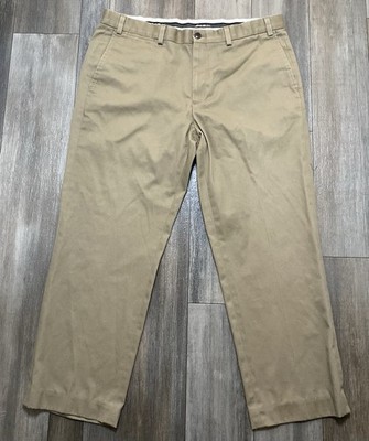 Eddie Bauer Mens Pants 38x30 Khaki Wrinkle Free Classic Fit Cotton Chino Dress