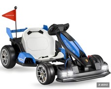 Electric Vehicles 24V Iron 1 Go Kart Kids Licensed Porsche Drift Blue