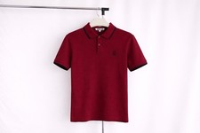 MCQ ALEXANDER MCQUEEN Mens Red Tipped Swallow Cotton Polo Shirt Size:M NWT