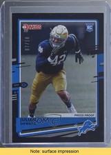 2020 Panini Donruss Rookie Press Proof Black 7/10 Julian Okwara #294 READ 1m1a