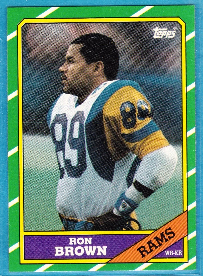 1986 Topps - #80 Ron Brown